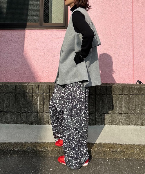 chimmy様② C6506 2wayロゴT×イージーパンツコーデ セール】アソート柄イージーパンツ（その他パンツ）｜mi via