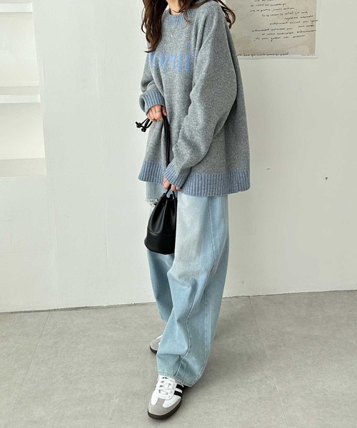 セール】モヘアライクジャガードロゴニット（ニット/セーター）｜GeeRA