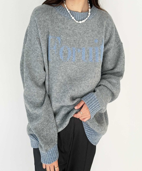 GeeRA（ジーラ）の「モヘアライクジャガードロゴニット（ニット