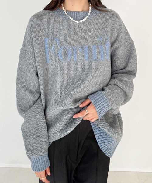 GeeRA（ジーラ）の「モヘアライクジャガードロゴニット（ニット