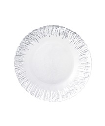 Francfranc（フランフラン）の「シャイン ガラスプレート M シルバー（食器）」