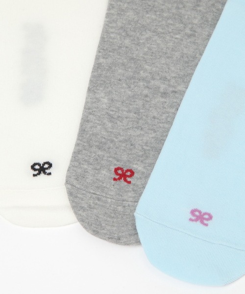 BAYFLOW（ベイフロー）の「リボンポイントソックス（ソックス/靴下・レディース・サックスブルー/グレー/オフホワイト/ブラック・FREE）」の8枚目の写真
