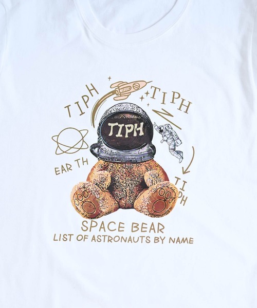 MARAI（マーライ）の「スペースベアプリントロゴTシャツ 半袖（Tシャツ/カットソー・レディース・ホワイト/ブラック・FREE）」の8枚目の写真