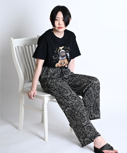 MARAI（マーライ）の「スペースベアプリントロゴTシャツ 半袖（Tシャツ/カットソー・レディース・ホワイト/ブラック・FREE）」の11枚目の写真