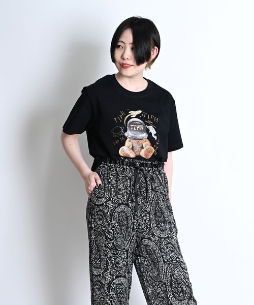 MARAI（マーライ）の「スペースベアプリントロゴTシャツ 半袖（Tシャツ/カットソー・レディース・ホワイト/ブラック・FREE）」の12枚目の写真