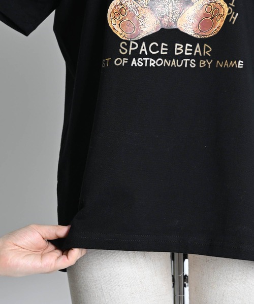 MARAI（マーライ）の「スペースベアプリントロゴTシャツ 半袖（Tシャツ/カットソー・レディース・ホワイト/ブラック・FREE）」の20枚目の写真