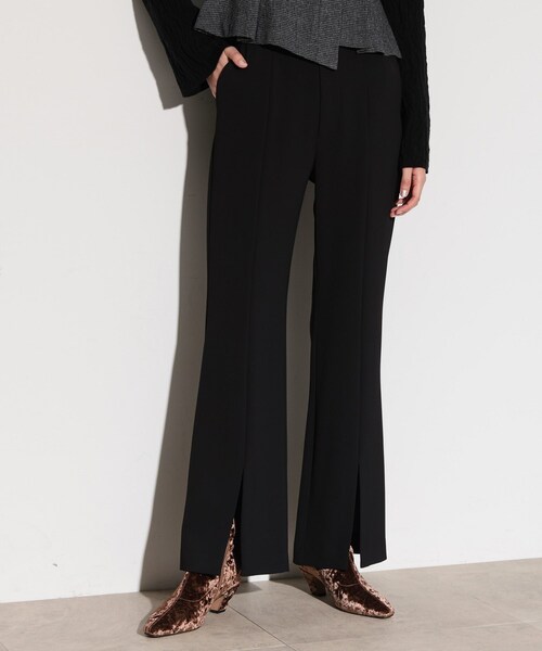 GALLEST(ギャレスト)の「フレアスリットパンツ(その他パンツ・レディース・ベージュ/ブラック・36/40/38)」の2枚目の写真