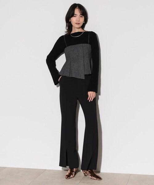 GALLEST(ギャレスト)の「フレアスリットパンツ(その他パンツ・レディース・ベージュ/ブラック・36/40/38)」の14枚目の写真