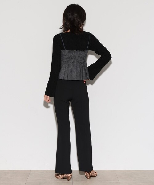 GALLEST(ギャレスト)の「フレアスリットパンツ(その他パンツ・レディース・ベージュ/ブラック・36/40/38)」の16枚目の写真