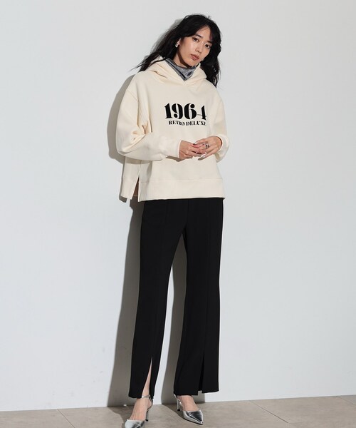 GALLEST(ギャレスト)の「フレアスリットパンツ(その他パンツ・レディース・ベージュ/ブラック・36/40/38)」の6枚目の写真