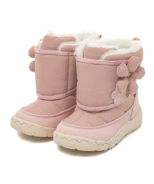 IFME（イフミー）の「KIDS｜ifme CALIN ビッグフラワーブーツ（ブーツ・キッズ・ブラック/グレー/ピンク・19.0cm/18.0cm/17.0cm/16.0cm/15.0cm）」の3枚目の写真