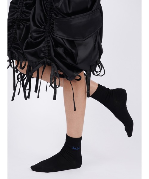 PAMEO POSE（パメオポーズ）の「【Tabio】Logo Embroidery Socks（ソックス/靴下・レディース・レッド/ブルー・FREE）」の10枚目の写真