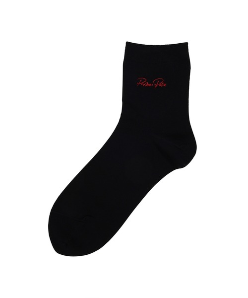 PAMEO POSE（パメオポーズ）の「【Tabio】Logo Embroidery Socks（ソックス/靴下・レディース・レッド/ブルー・FREE）」の5枚目の写真