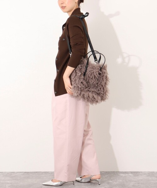 Kassiopea（カシオペア）の「【kassiopea /カシオペア】エコファートート made in Italy（ショルダーバッグ・レディース・ベージュ/グレー・FREE）」の15枚目の写真