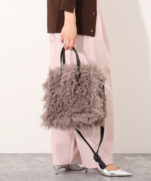 Kassiopea（カシオペア）の「【kassiopea /カシオペア】エコファートート made in Italy（ショルダーバッグ・レディース・ベージュ/グレー・FREE）」の10枚目の写真