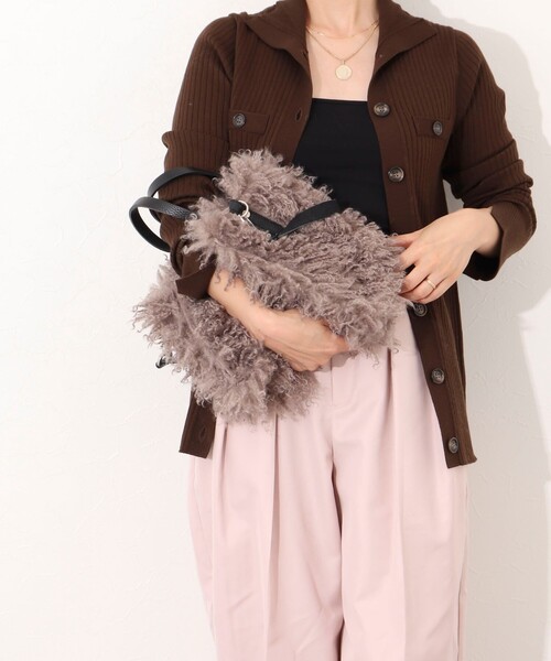 Kassiopea（カシオペア）の「【kassiopea /カシオペア】エコファートート made in Italy（ショルダーバッグ・レディース・ベージュ/グレー・FREE）」の9枚目の写真