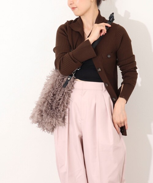 Kassiopea（カシオペア）の「【kassiopea /カシオペア】エコファートート made in Italy（ショルダーバッグ・レディース・ベージュ/グレー・FREE）」の8枚目の写真