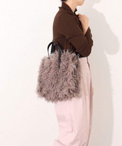 Kassiopea（カシオペア）の「【kassiopea /カシオペア】エコファートート made in Italy（ショルダーバッグ・レディース・ベージュ/グレー・FREE）」の7枚目の写真