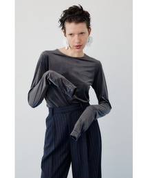 HeRIN.CYE | Velor cut tops　　ベロアカットトップス(Tシャツ/カットソー)