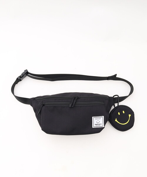 COOCO（クーコ）の「ＤＯＫＯＤＥＭＯ　ＳＭＩＬＥＹ　フェイスポーチ付ボディバッグ（ボディバッグ/ウエストポーチ・レディース・ブラック/ベージュ/カーキ・FREE）」の18枚目の写真