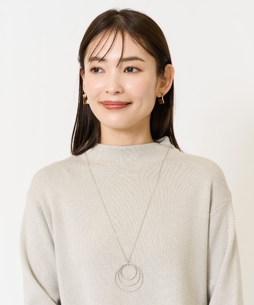 a.v.v（アーヴェヴェ）の「サークルロングネックレス（ネックレス・レディース・シルバー/ゴールド・38）」の4枚目の写真