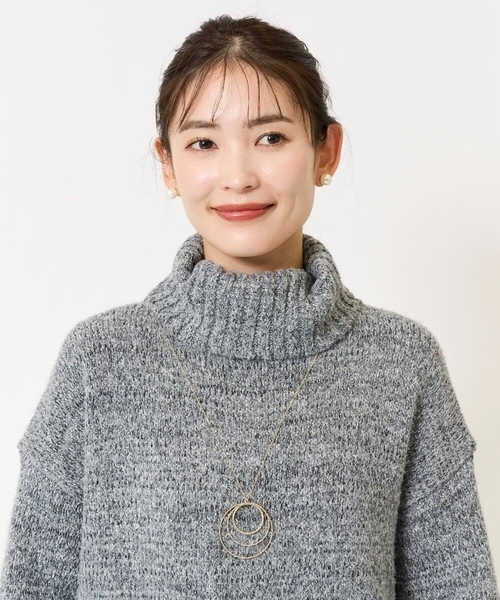 a.v.v（アーヴェヴェ）の「サークルロングネックレス（ネックレス・レディース・シルバー/ゴールド・38）」の7枚目の写真