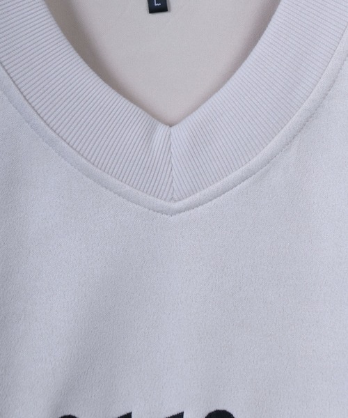 Fake Suede Soccer Game Shirt/フェイクスエード Vネック ゲームシャツ ユニフォーム（スウェット）｜ANPAS（アンパス）