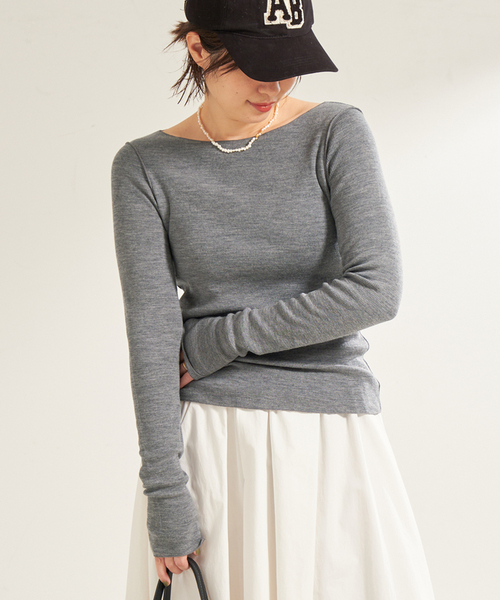 plage（プラージュ）の「《追加》super100s Jersey boat/N プル