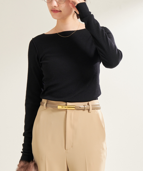 plage（プラージュ）の「《追加》super100s Jersey boat/N プル