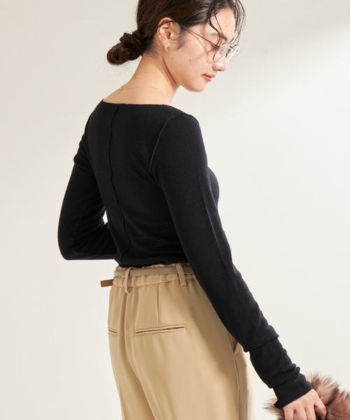 plage（プラージュ）の「《追加》super100s Jersey boat/N プル