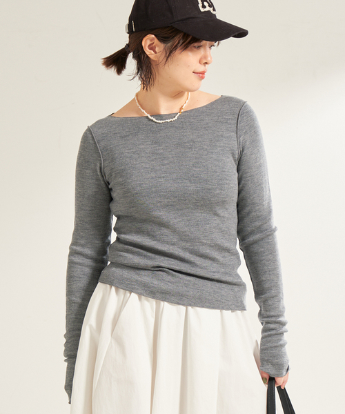 plage（プラージュ）の「《追加》super100s Jersey boat/N プル