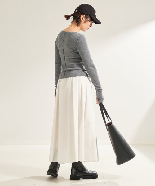 plage（プラージュ）の「《追加》super100s Jersey boat/N プル