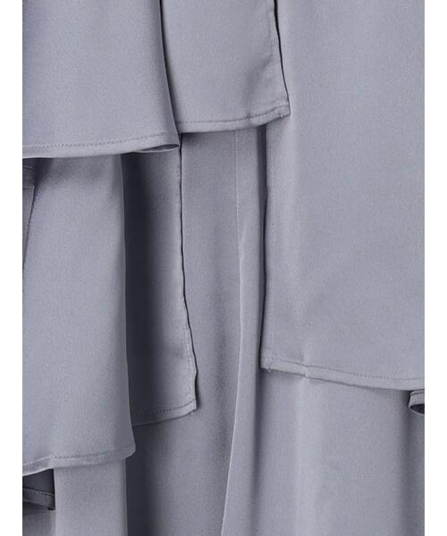 Te chichi（テチチ）の「アシンメトリーティアードロングスカート（スカート・レディース・ブラウン/グレー/ネイビー・F）」の12枚目の写真