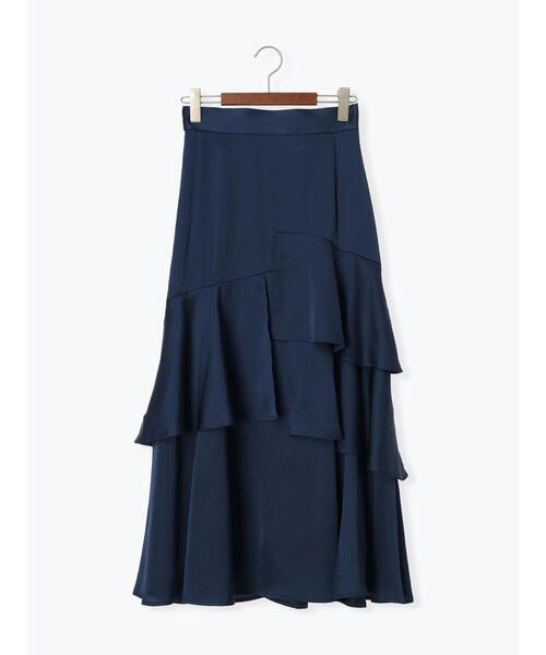 TADASHI パーティトップス＆スカート Markum Long-Sleeve Velvet Flounce Gown - PLUS SIZE | Tadashi