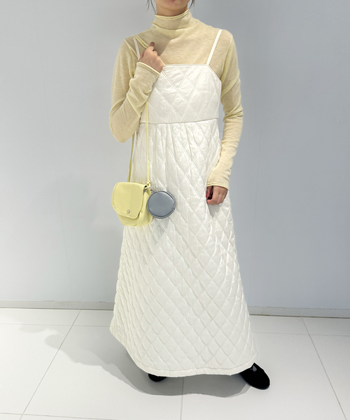 NE QUITTEZ PAS!(ヌキテパ)の「【ne Quittez pas / ヌキテパ】Quilting Cami Dress(ワンピース・レディース・ホワイト・SMALL)」の2枚目の写真