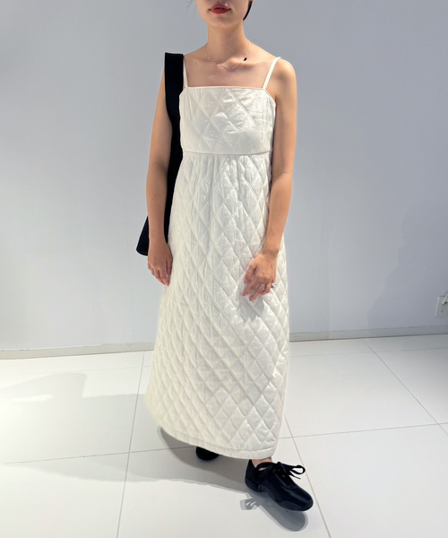 NE QUITTEZ PAS!(ヌキテパ)の「【ne Quittez pas / ヌキテパ】Quilting Cami Dress(ワンピース・レディース・ホワイト・SMALL)」の9枚目の写真