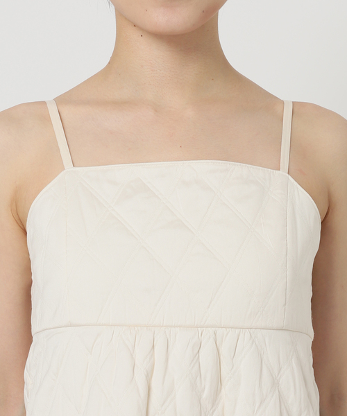 NE QUITTEZ PAS!(ヌキテパ)の「【ne Quittez pas / ヌキテパ】Quilting Cami Dress(ワンピース・レディース・ホワイト・SMALL)」の14枚目の写真