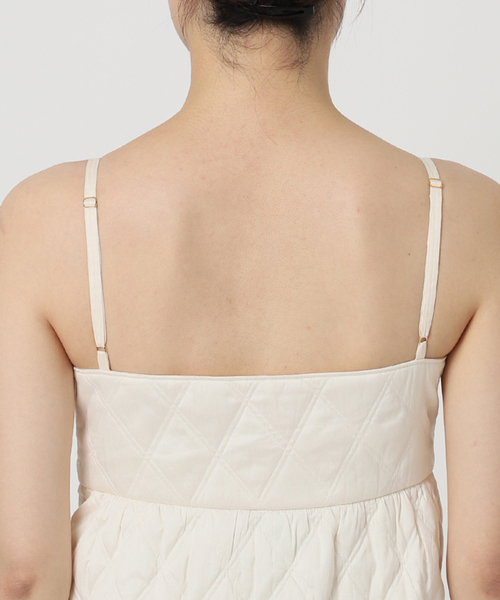 NE QUITTEZ PAS!(ヌキテパ)の「【ne Quittez pas / ヌキテパ】Quilting Cami Dress(ワンピース・レディース・ホワイト・SMALL)」の15枚目の写真