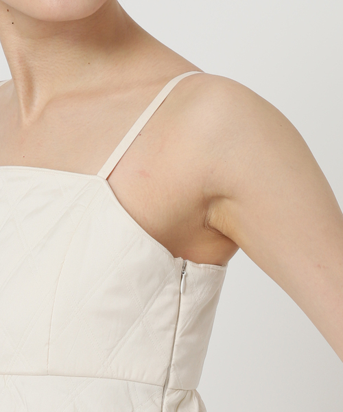 NE QUITTEZ PAS!(ヌキテパ)の「【ne Quittez pas / ヌキテパ】Quilting Cami Dress(ワンピース・レディース・ホワイト・SMALL)」の16枚目の写真