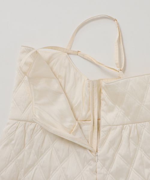 NE QUITTEZ PAS!(ヌキテパ)の「【ne Quittez pas / ヌキテパ】Quilting Cami Dress(ワンピース・レディース・ホワイト・SMALL)」の21枚目の写真