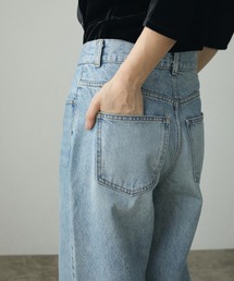 anuke ストレートデニムパンツ ブルー YANUK ジーンズ デニム デニムパンツ Really Light ルーズ