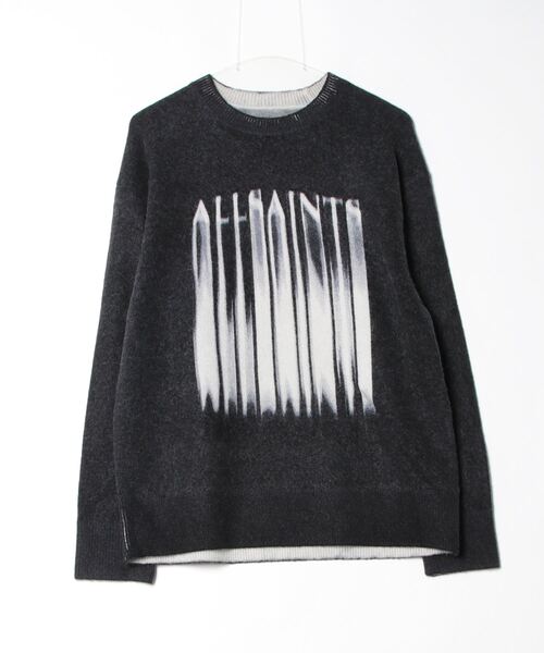 ALLSAINTS(オールセインツ)の「FAYDE CREW NECK LOGO JUMPER | FAYDE クルー ネック ロゴ ニット・セーター(ニット/セーター・メンズ・ブラック・XS/S/M/L)」の7枚目の写真