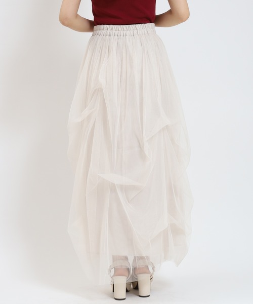 ASTORIA ODIER(アストリアオディール)の「タックボリュームチュールスカート(スカート・レディース・チャコールグレー/ブラック/アイボリー・MEDIUM)」の20枚目の写真