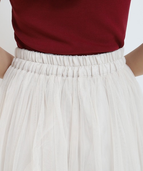 ASTORIA ODIER(アストリアオディール)の「タックボリュームチュールスカート(スカート・レディース・チャコールグレー/ブラック/アイボリー・MEDIUM)」の22枚目の写真