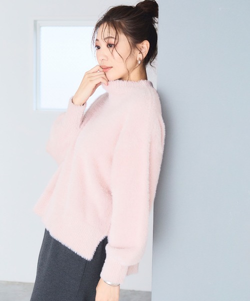 セール】《洗えるニット》マシュマロフェザーハイネックニット【CF