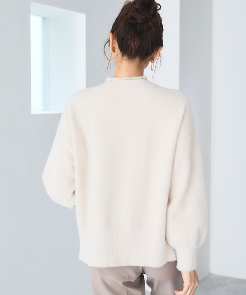 CROSS FUNCTION(クロスファンクション)の「《洗えるニット》マシュマロフェザーハイネックニット【CF/クロスファンクション】(ニット/セーター・レディース・ブルー/アイボリー/ブラック/ライトピンク/ライトグレー/カーキ・M/L/LL)」の20枚目の写真