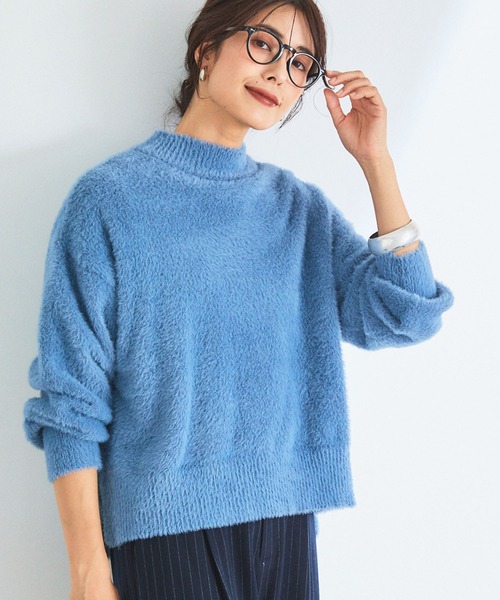 セール】《洗えるニット》マシュマロフェザーハイネックニット【CF