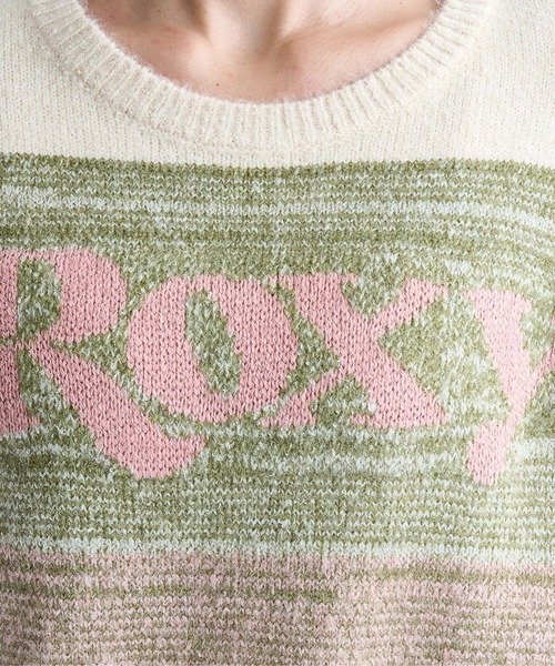 ROXY（ロキシー）の「WISH UPON THE STAR/ロキシーグラデーションワンポイントロゴニット（ニット/セーター・レディース・ブラック/ピンク/オレンジ・SMALL/LARGE/MEDIUM）」の6枚目の写真