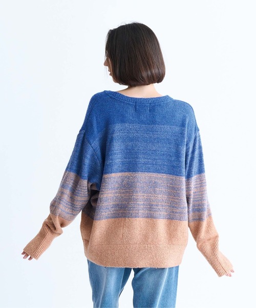 ROXY（ロキシー）の「WISH UPON THE STAR/ロキシーグラデーションワンポイントロゴニット（ニット/セーター・レディース・ブラック/ピンク/オレンジ・SMALL/LARGE/MEDIUM）」の17枚目の写真