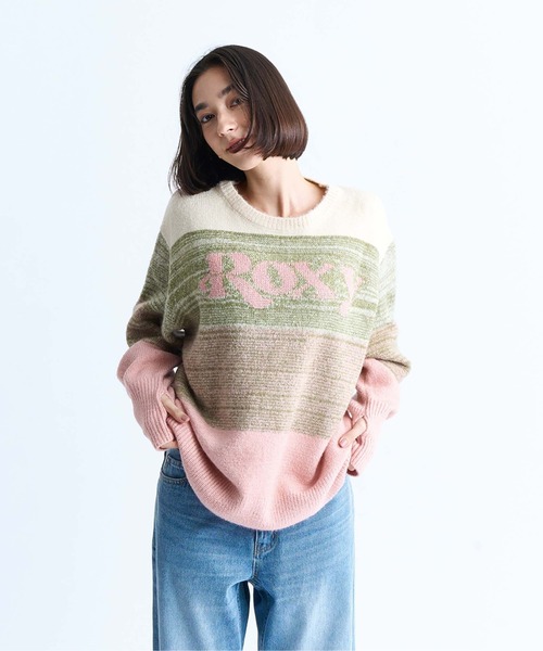 ROXY（ロキシー）の「WISH UPON THE STAR/ロキシーグラデーションワンポイントロゴニット（ニット/セーター・レディース・ブラック/ピンク/オレンジ・SMALL/LARGE/MEDIUM）」の21枚目の写真
